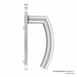 Steinau FS ES1-K Sicherheitsbeschlag, Typ D 510, Edelstahl Matt 19 Steinau FS ES1-K Sicherheitsbeschlag, Typ D 510, Edelstahl Matt -Sonax Geschäft ste810113 steinau fs es1 k sicherheitsbeschlag typ d 510 edelstahl matt masse griff seite