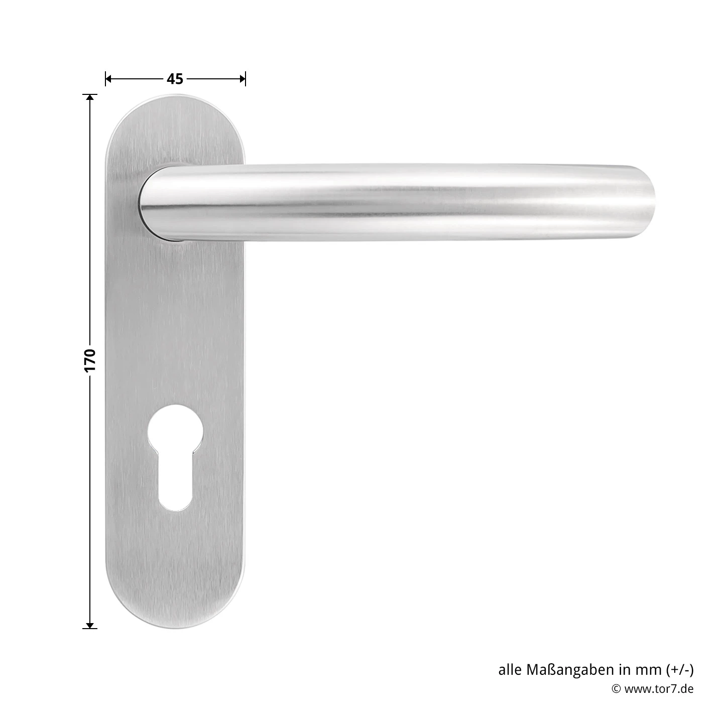 Steinau FS ES1-K Sicherheitsbeschlag, Typ D 510, Edelstahl Matt 9 Steinau FS ES1-K Sicherheitsbeschlag, Typ D 510, Edelstahl Matt – Bild 9