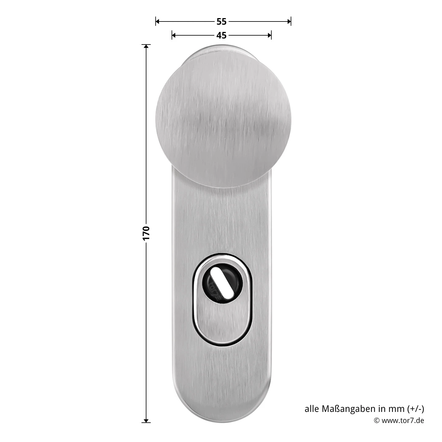 Steinau FS ES1-K Sicherheitsbeschlag, Typ D 510, Edelstahl Matt 7 Steinau FS ES1-K Sicherheitsbeschlag, Typ D 510, Edelstahl Matt – Bild 7