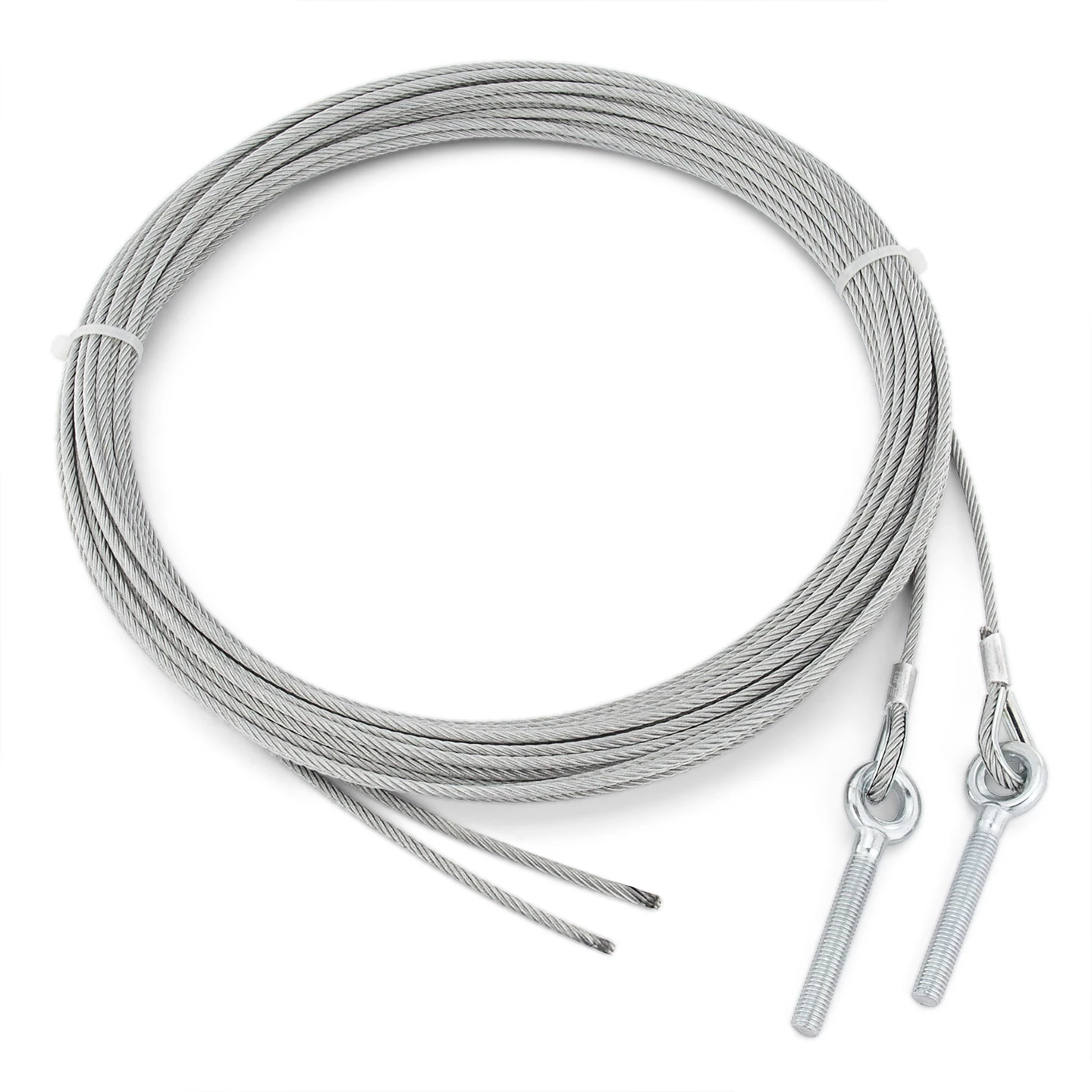 Teckentrup Stahlseil-Paar 4 Mm, Mit Kausche Und Ringschraube 1 Teckentrup Stahlseil-Paar 4 Mm, Mit Kausche Und Ringschraube